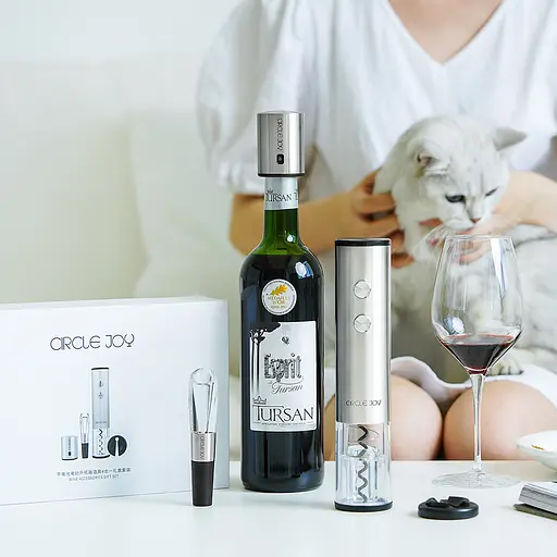 Винний набір Xiaomi Circle Joy Electric Red Wine Opener Set 4 in 1 (CJ-TZ02) - фото 4