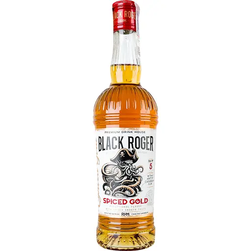 Спиртной напиток с ромом Black Roger Spiced Gold 35% 0.5 л