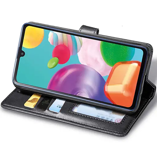 Чохол-книжка Getman Gallant (PU) для Xiaomi Redmi 9 шкіряний чорний - фото 3