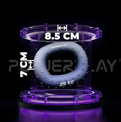 Еспандер кістьовий PowerPlay силіконовий PP-4337 Hand Grip Large 25 кг Сірий (PP_4337_Grey_25kg) - фото 3