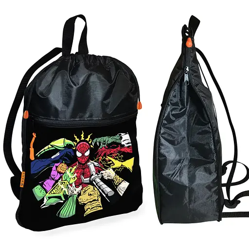 Рюкзак-мешок для школы Человек-паук "Spider-Man"детская сумка для обуви и спортивной одежды (01521)