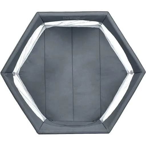 Манеж El Camino ME 1195 SWIFT 6 шестиугольный с мягким матрасом серый - фото 3