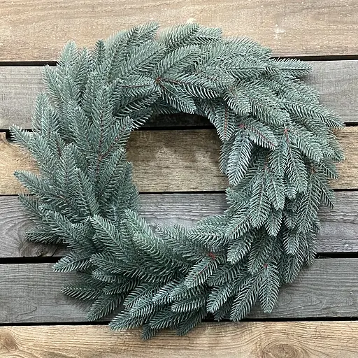 Вінки хвойні різдвяні Hvoya Classic литі блакитні 50 см 10 шт. - фото 7