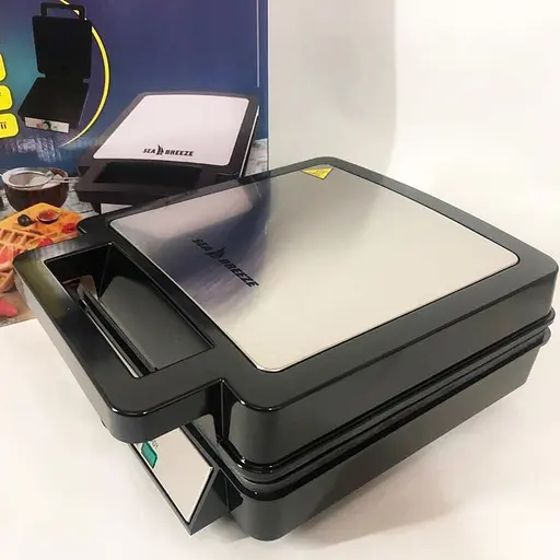 Електровафельниця SeaBreeze SB-0101 з антипригарним покриттям на 4 вафлі 1200 Вт Чорний - фото 6