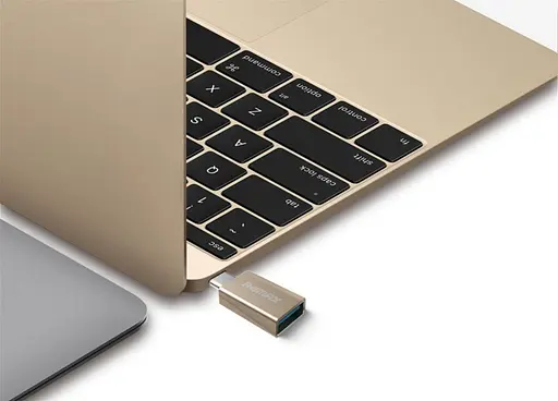 Перехідник OTG Remax RA-OTG1 з Type-c тата на USB мама сірий - фото 5