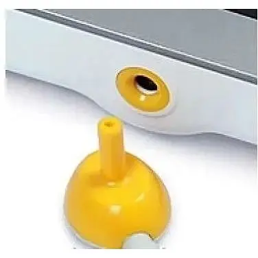 Конектор перехідник для з'єднання манжети з тонометром Microlife кутовий жовтий чорний - фото 5