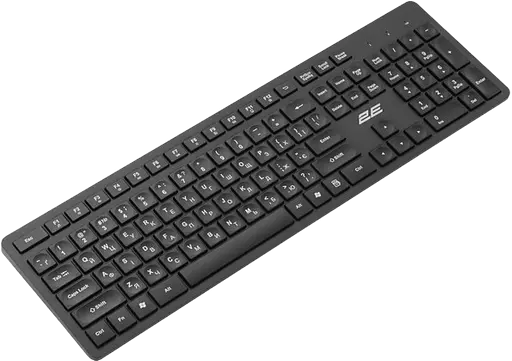 Клавіатура бездротова 2E KS260 Black (2E-KS260WB)