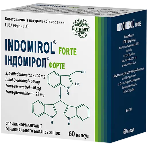 Индомирол Форте капсулы №60 (10х6)