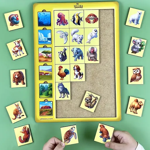 Деревянный детский сортер "Ассоциации животные" Ubumblebees (ПСД300) PSD300 - фото 3