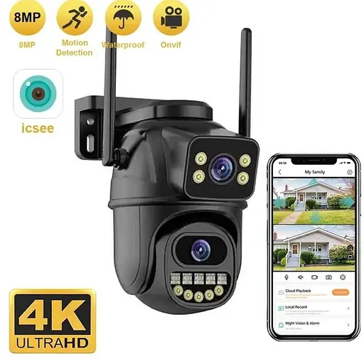 Камера поворотна Anbiux A33H 8MP 4K PTZ з двома об'єктивами - фото 4