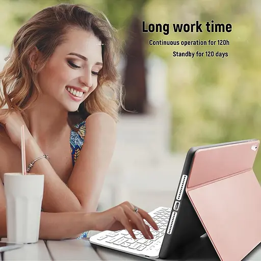 Чохол-клавіатура для iPad 10.2 9-го покоління 2021/8-го покоління 2020/7-го покоління 2019/Air 3-го 2019/iPad Pro 10.5 2017 - фото 5