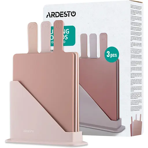 Набір дошок кухонних на підставці Ardesto Fresh 24.1х33х7.9 см 3 шт. (AR1403BB) - фото 7