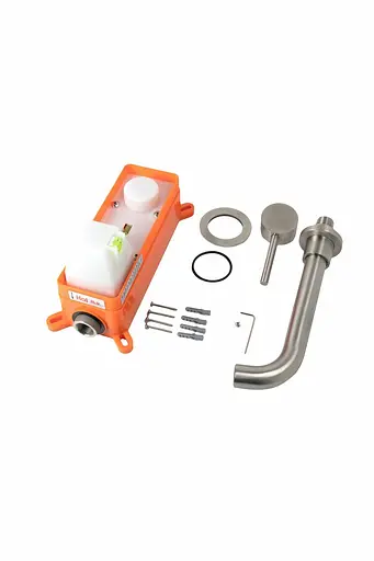 Змішувач для умивальника настінний Germece 4031 нержавіюча сталь - фото 2