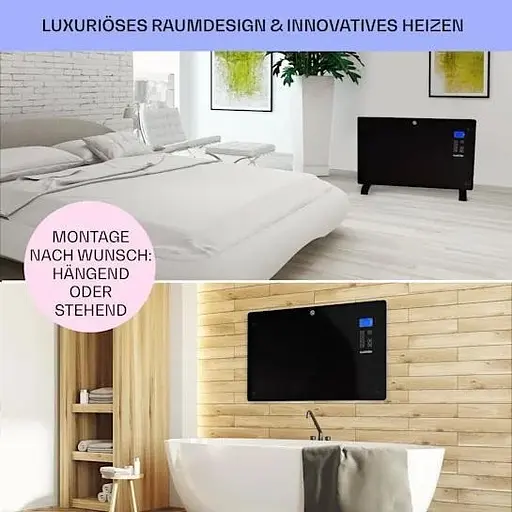 Конвекційний обігрівач Klarstein Norderney 2000 Вт 30 м кв чорний (10032789)  - фото 8