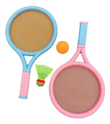 Набір дитячих ракеток MS4380, 2 шт. 35.5 см, волан, пластиковий м’ячик 5 см (В асортименті)