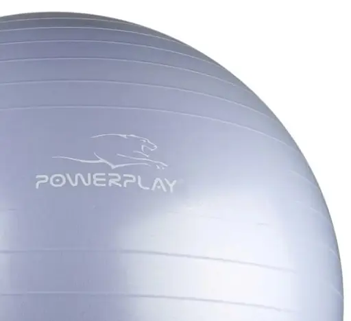 М'яч для фітнесу (фітбол) PowerPlay 4001 Ø75 cm Gymball Sky Blue + помпа (PP_4001_75_Sky_Blue) - фото 3