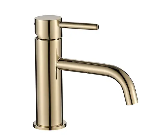 Змішувач для раковини VBI Milano gold низький VBI-050100GL Золотий - фото 1