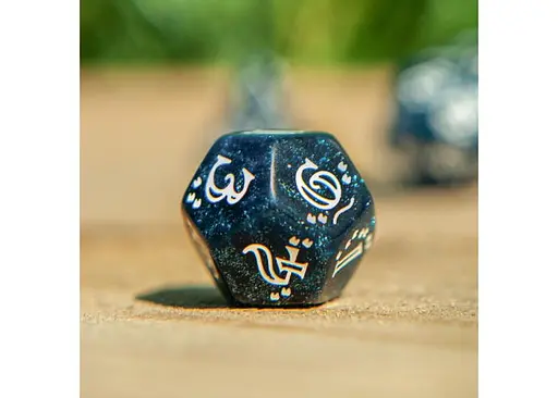 Набір кубиків Shimmering Llama Dice Set , 7 шт. (SLLA3F) - фото 9