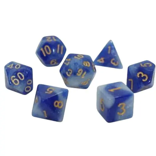 Набір кубиків Galaxy 7 Dice Set - Light blue , 7 шт. (g7dgala01) - фото 1