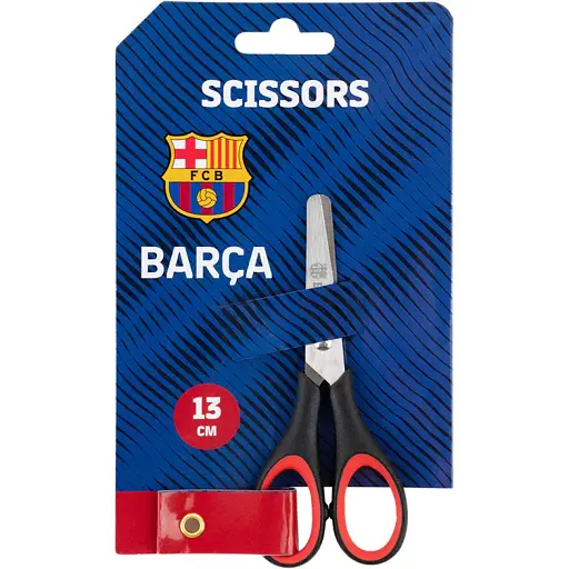 Ножиці дитячі з гумовими вставками Kite FC Barcelona 13 см чорні (BC25-123) - фото 2