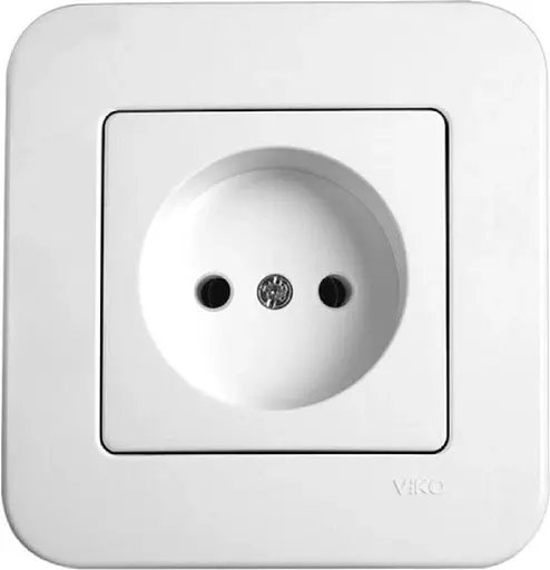Розетка без заземлення VIKO Rollina біла (90420007)