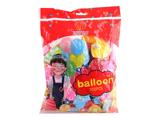 Набір латексних повітряних кульок Happy Birthday, 100 шт., 30 см, 302-1 (В асортименті)