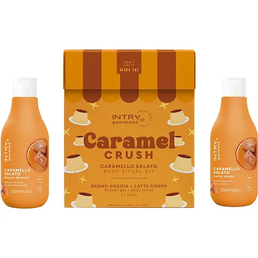 Набір INTRA Salted Caramel: гель-крем для душу та ванни 250 мл + лосьйон для тіла 250 мл