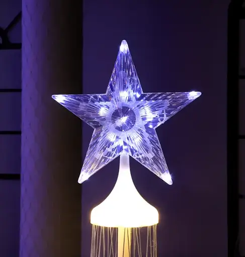 Новорічна конусна ялинка Sun Lamp світлодіодна 480 лампочок теплий білий 8 режимів 250 см - фото 6