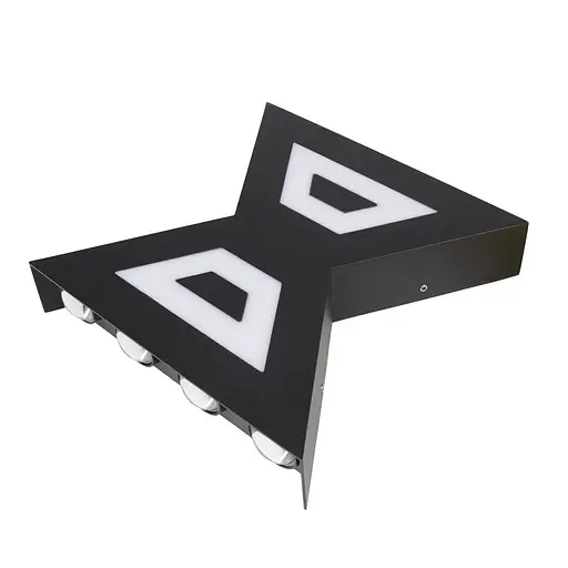 Подсветка Brille AL-604/8х1W WW LED IP54 BK - фото 1