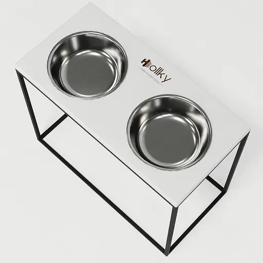 Hollky Base XL40 — миски на підставці для великих собак (2 × 1,8 л, висота 40 см) - фото 6