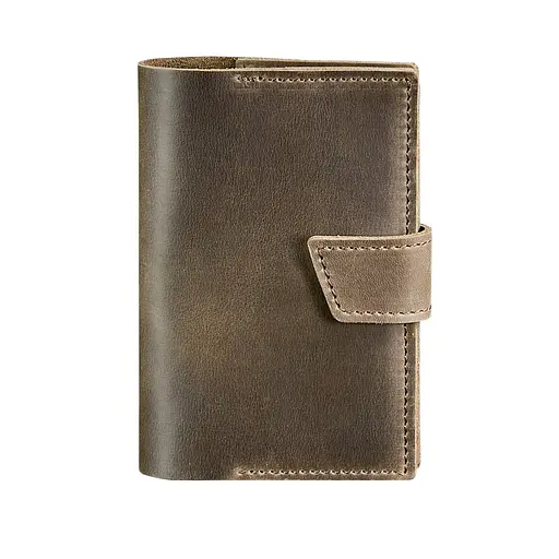 Шкіряна обкладинка для паспорта 4.0 темно-коричнева - фото 7