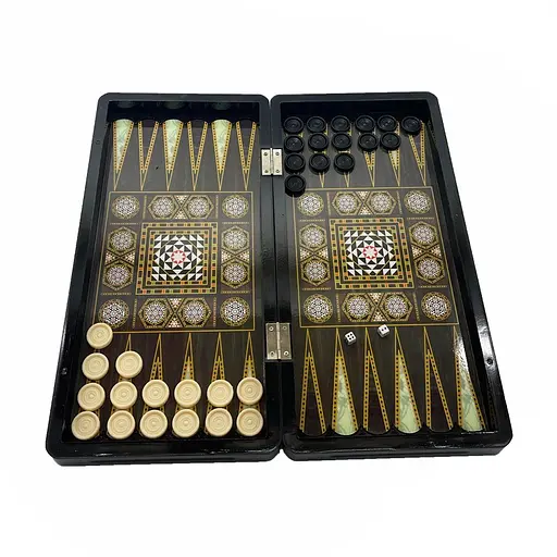 Набір настільних ігор "Шахи 3 в 1" Set3 NE-SP-SET-14 нарди, шашки, 40х40 см - фото 3