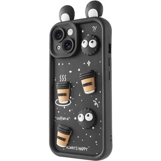 Чохол Epik TPU Toys Case with Ears для Apple iPhone 15, 6.1 Black