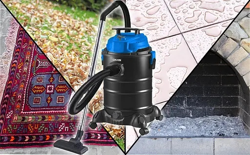 Пылесос DMS 4in1 1800 Вт с розеткой 220 Вт на корпусе промышленный многоцелевой 30 л без мешка - фото 9