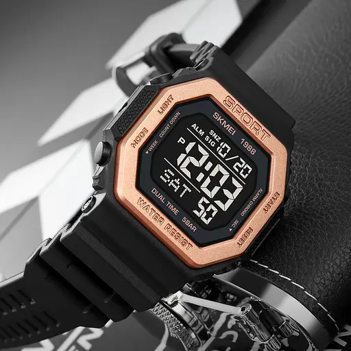 Годинник наручний чоловічий 1988RG Рожеве золото Skmei acs0030426 - фото 4