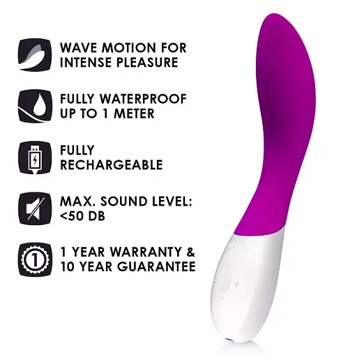 Вібратор Lelo Mona Wave 19.5 см рожевий - фото 3
