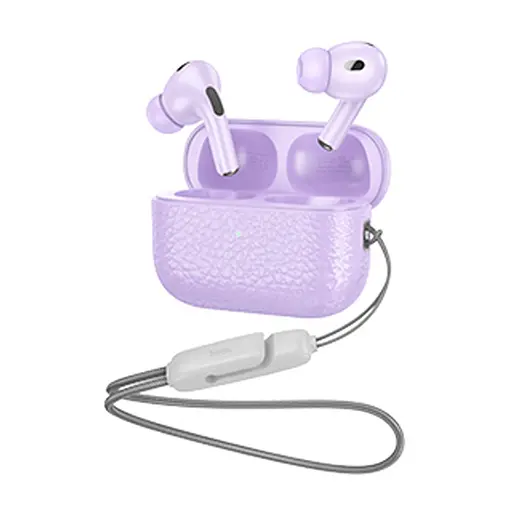 Навушники бездротові Hoco TWS EQ9 вакуумні фіолетовий - фото 2