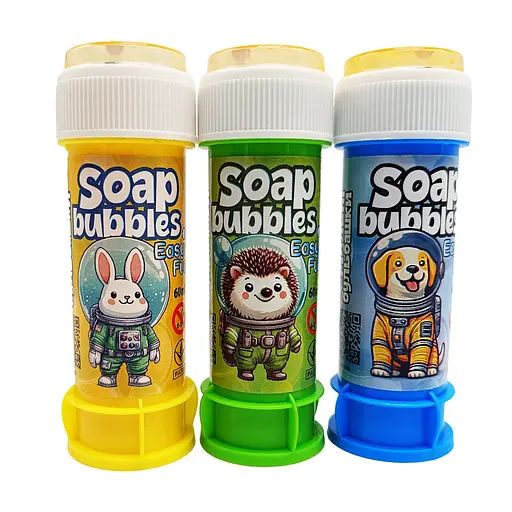 Мильні бульбашки "Класичні" Easy Fun 70601-EF 60 мл, в асортименті - фото 2