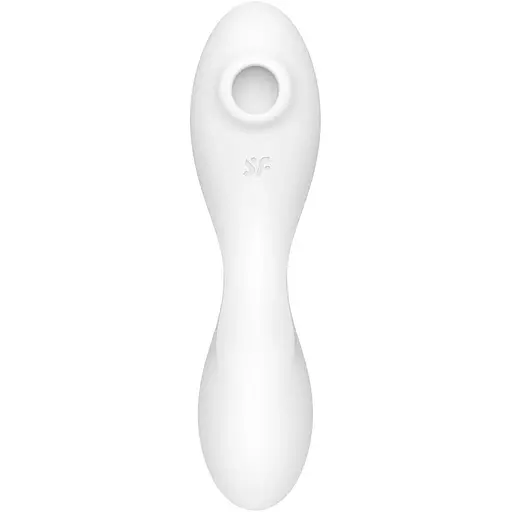 Вакуумный смарт-стимулятор с вибрацией Satisfyer Curvy Trinity 5+ Белый - фото 3