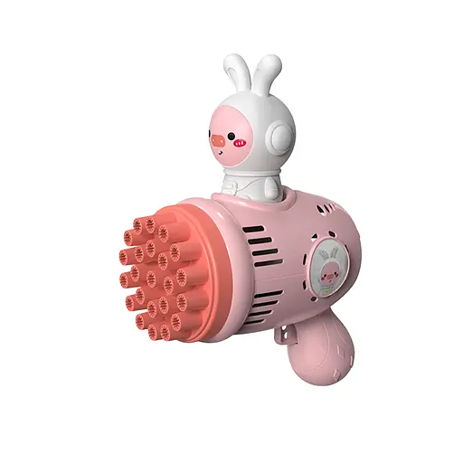 Пистолет с мыльными пузырями, со световыми эффектами, механический, с мыльным раствором (в ассортименте) 777-15 - фото 2