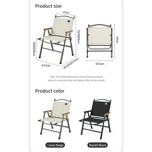 Крісло складане Naturehike CNK2550JJ010 сталь бежевий - фото 2