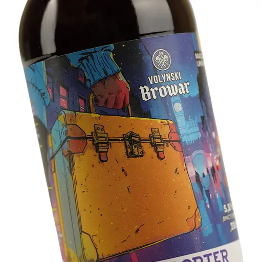 Пиво Volynski Browar Porter, темное, нефильтрованное, 5,8%, 0,35 л - фото 5