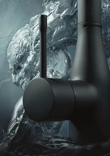 Смеситель для умывальника L-Size Grohe Essence 24177KF1 Черный матовый - фото 6