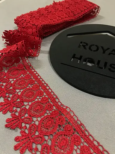 Мереживо Арфа червоне - фото 1