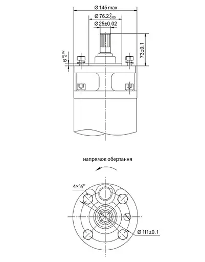 Насос відцентровий свердловинний DONGYIN 6SP46-11 380В 18.5кВт H 147(93)м Q 1100(800)л/хв Ø145мм +пульт (з 3х частин) (7777493) - фото 3