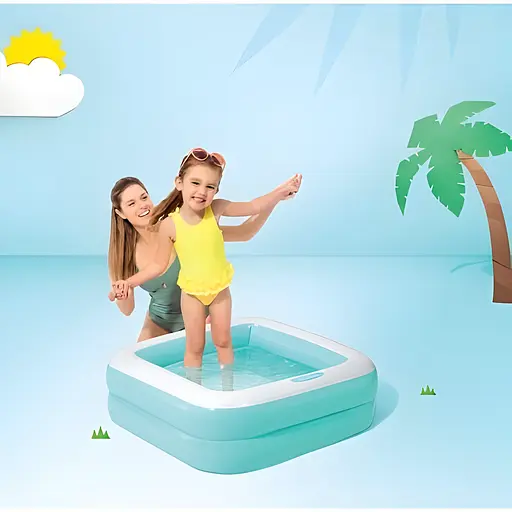Бассейн надувной детский Intex 57100 NP 85x85x23 см 60 л от 1 года - фото 2