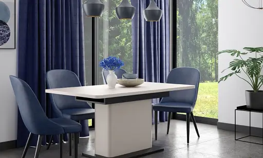 Стіл Vodol 1600/2000x900x750 бежевий з чорною окантовкою TBLT7088 - фото 5