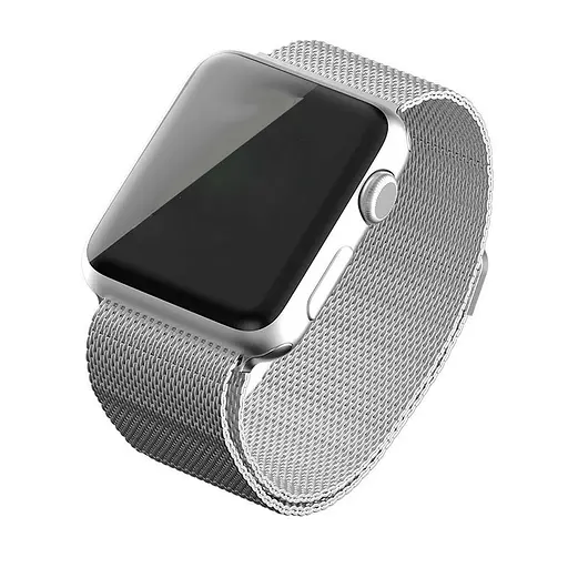 Ремінець Creasted для годинника Milanese loop steel bracelet Apple watch, 42 44 мм Silver - фото 4