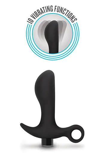 Стимулятор простати Anal Adventures Platinum Vibrating 1, 10.7 см чорний