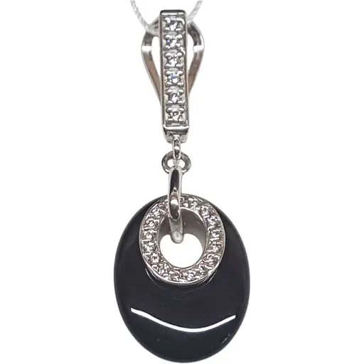 Золота підвіска Tango з агатом та фіанітами. 199110В